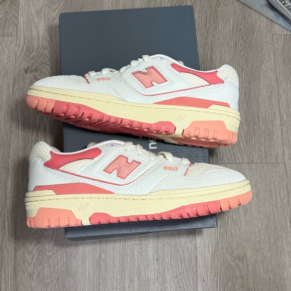 New Balance 550 Desert Pink Sea Salt Shoes GS
5.5Y/7W, 6Y/7.5W, 6.5Y/8W, 7Y/8.5W - Picture 7 of 13